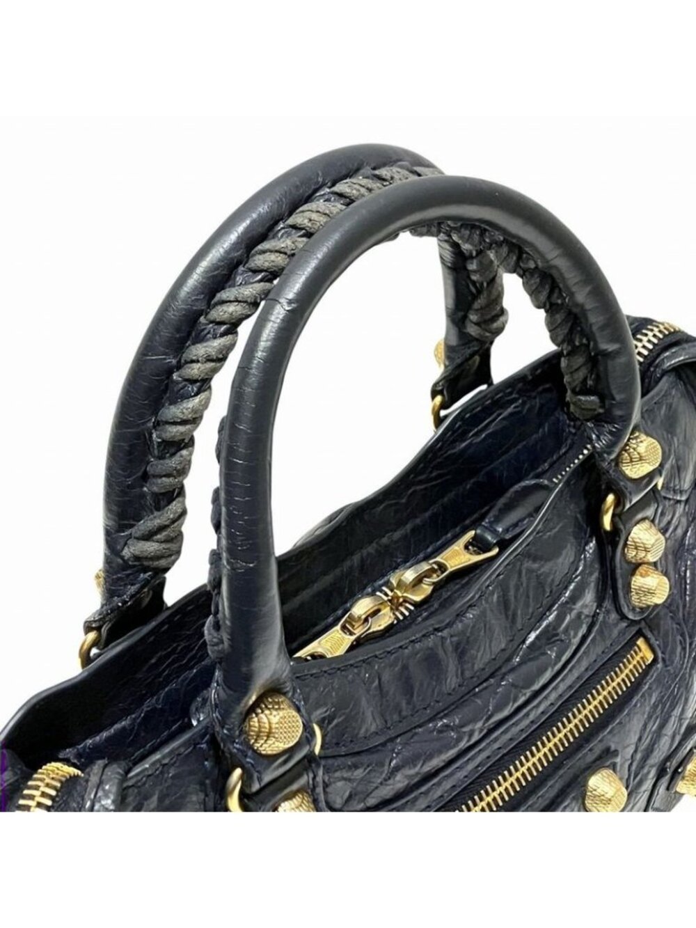 Balenciaga Mini City Giant Handbag Leather - Picture 9 of 9
